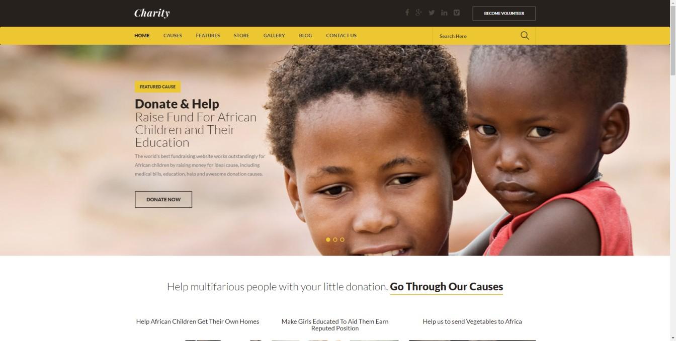 Charity Website Design - ICRM Software
