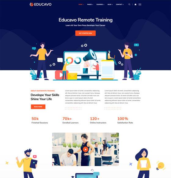 Online Training Website HTML Template - ICRM Software