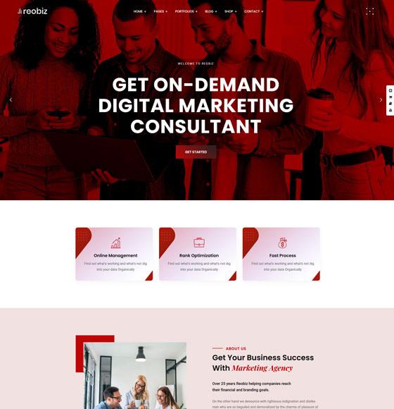 Marketing Agency – Consulting Business HTML Template - ICRM Software
